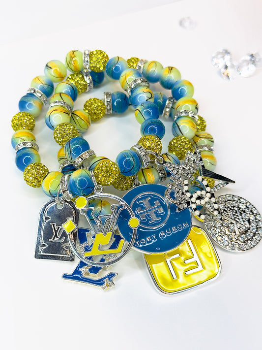 Blue/Yellow Boujee Set