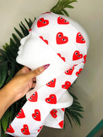 Red & White Headwrap